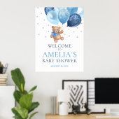 Poster du Baby shower de bienvenue de Teddy Bear B (Bureau à domicile)