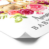 Poster du Baby shower de bienvenue Maman & Baby De (Coin)