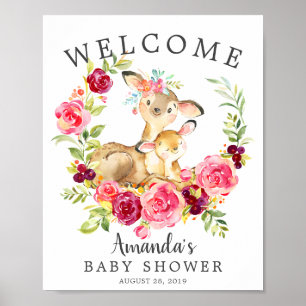 Poster du Baby shower de bienvenue Maman & Baby De