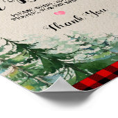 Poster du Baby shower de bûcheron Prières pour béb (Coin)