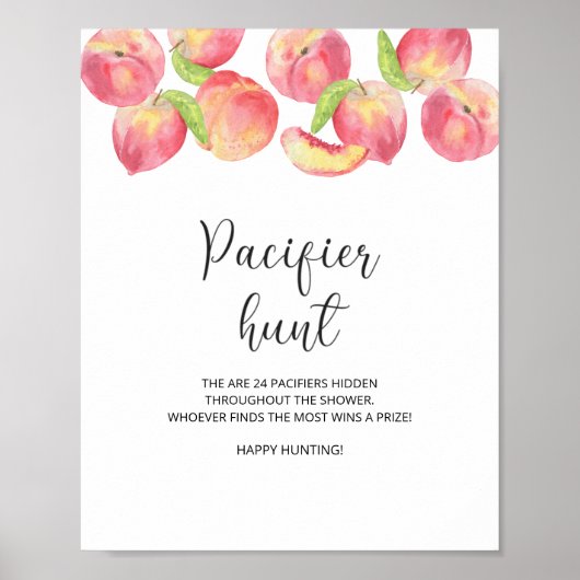 Poster du baby shower de chasse de la pêche (Devant)