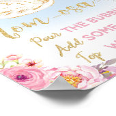 Poster du Baby shower de cygne Mom-osa (Coin)