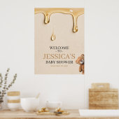 Poster du Baby shower de l'ours en pelée (Cuisine)