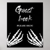 Poster du Baby shower du livre d'or Halloween (Devant)