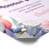 Poster du Baby shower du panneau Enchanted Lavende (Coin)