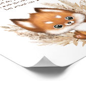 Poster du Baby shower du ventre de maman (Coin)