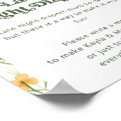 Poster du Baby shower fleur sauvage Late Night Dia (Coin)