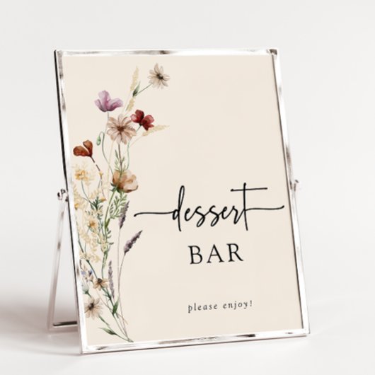 Poster du Baby shower Floral Boho