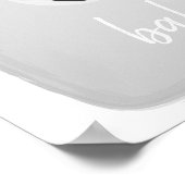 Poster du Baby shower gris neutre hiver de l'ours  (Coin)