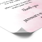 Poster du Baby shower rose/bleu (Coin)