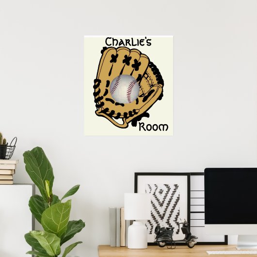 Poster du bal et du gant de base (Bureau à domicile)