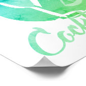 Poster du bar à cocktails Watercolor (Coin)