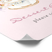 Poster du bar de dessert rose (Coin)