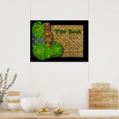 Poster du bar Hawaiian Tiki (Cuisine)