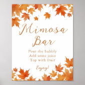 Poster du bar Mimosa Fête des mariées d'automne (Devant)
