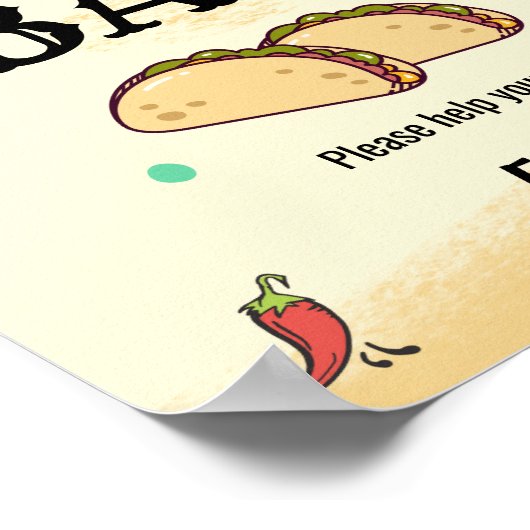 Poster du bar Tacos (Coin)