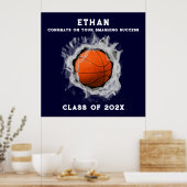 Poster du Basketball Senior Graduation Congrats (Cuisine)