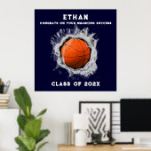 Poster du Basketball Senior Graduation Congrats (Bureau à domicile)