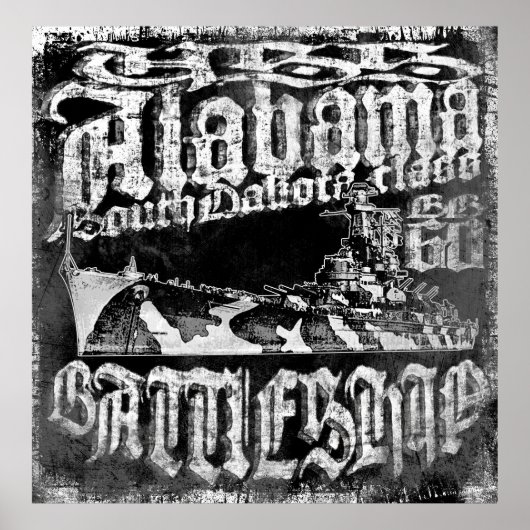 Poster du Battleship Alabama (Devant)