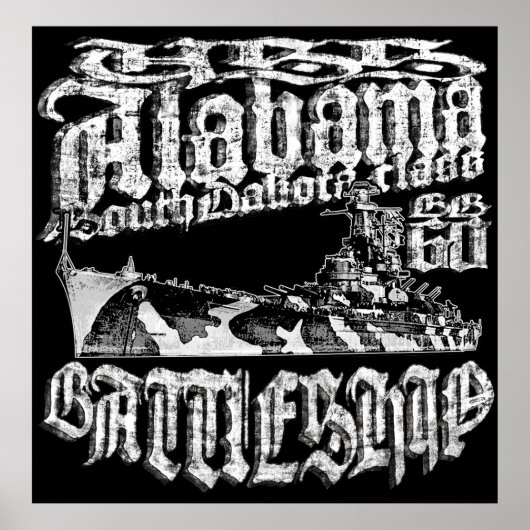 Poster du Battleship Alabama (Devant)