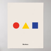 Poster du Bauhaus, affiche de l'exposition du Bauh