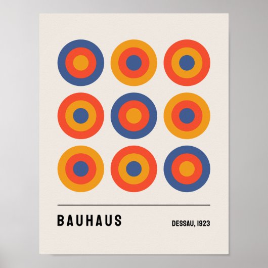 Poster du Bauhaus, Poster de l'exposition du Bauha (Devant)