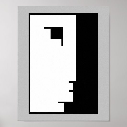 Poster du Bauhaus, visage d'emblème (Devant)