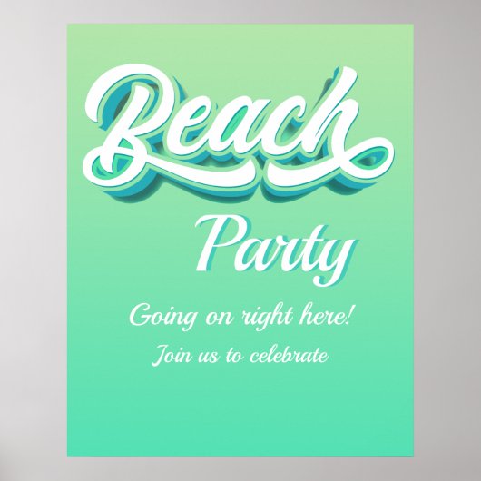 Poster du Beach Party (Devant)
