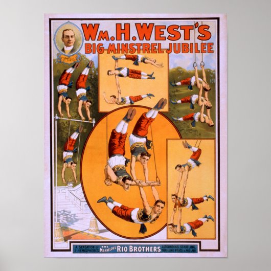 Poster du Big Minstrel JubileeGymnasts West (Devant)