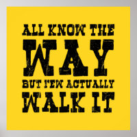 Poster du bouddhisme zen Spaghetti de style occide