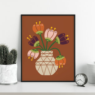 Poster du Bouquet Mid Mod Tulips