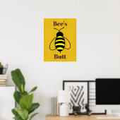 Poster du bouton de l'abeille (Bureau à domicile)