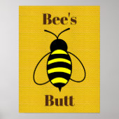 Poster du bouton de l'abeille (Devant)