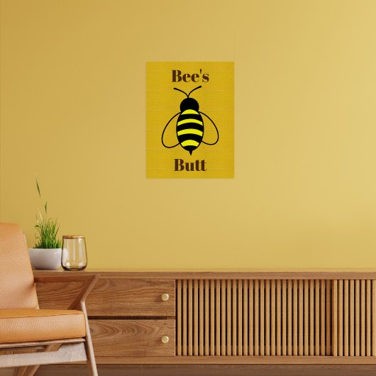Poster du bouton de l'abeille (Salon 2)
