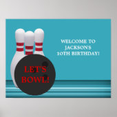 Poster du Bowling Birthday Party (Devant)