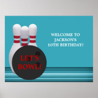 Poster du Bowling Birthday Party