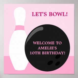 Poster du Bowling Girl Birthday Party