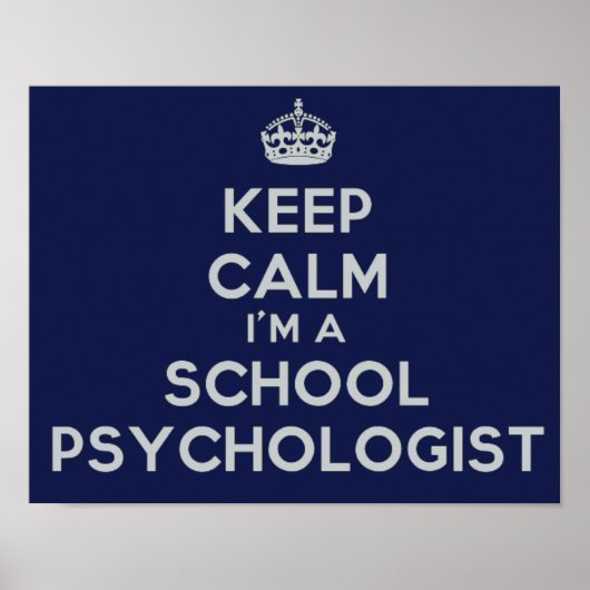 Poster du bureau du psychologue de l'école de calm (Devant)