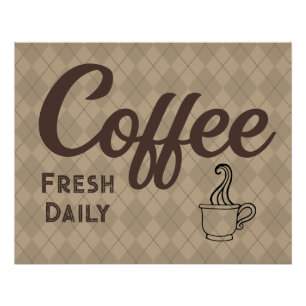 Poster du café