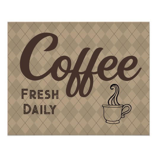 Poster du café (Devant)