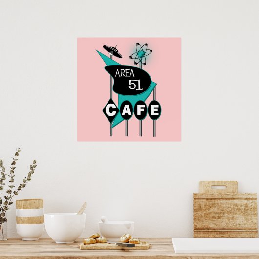 Poster du café de la zone 51 (Cuisine)
