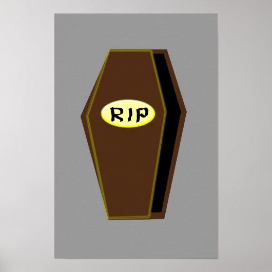 Poster du café d'Halloween RIP (Devant)