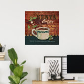 Poster du café du Kenya (Bureau à domicile)