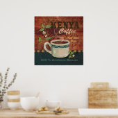 Poster du café du Kenya (Cuisine)