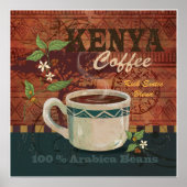 Poster du café du Kenya (Devant)
