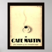 Poster du Café Martin (Devant)