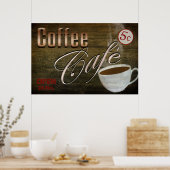 POSTER DU CAFÉ vintage (Cuisine)