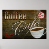 POSTER DU CAFÉ vintage (Devant)