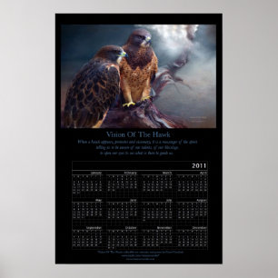 Poster du calendrier artistique Vision Of The Hawk