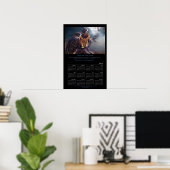 Poster du calendrier artistique Vision Of The Hawk (Bureau à domicile)